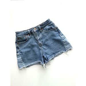 Madewell Denim Cutoff Shorts Womens 25 High Rise Festival Summer Beach Boho